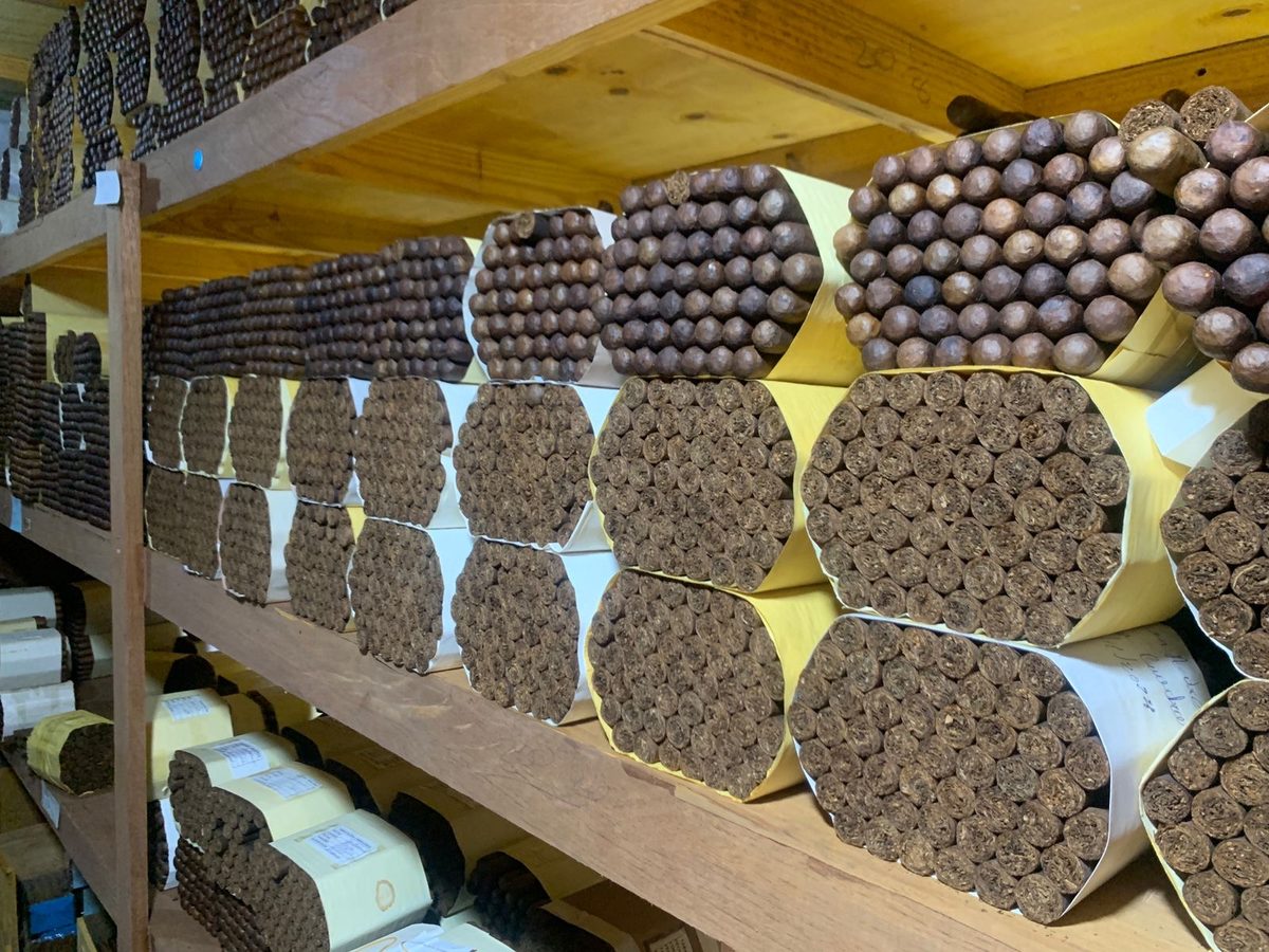 Cigar aging room inspection